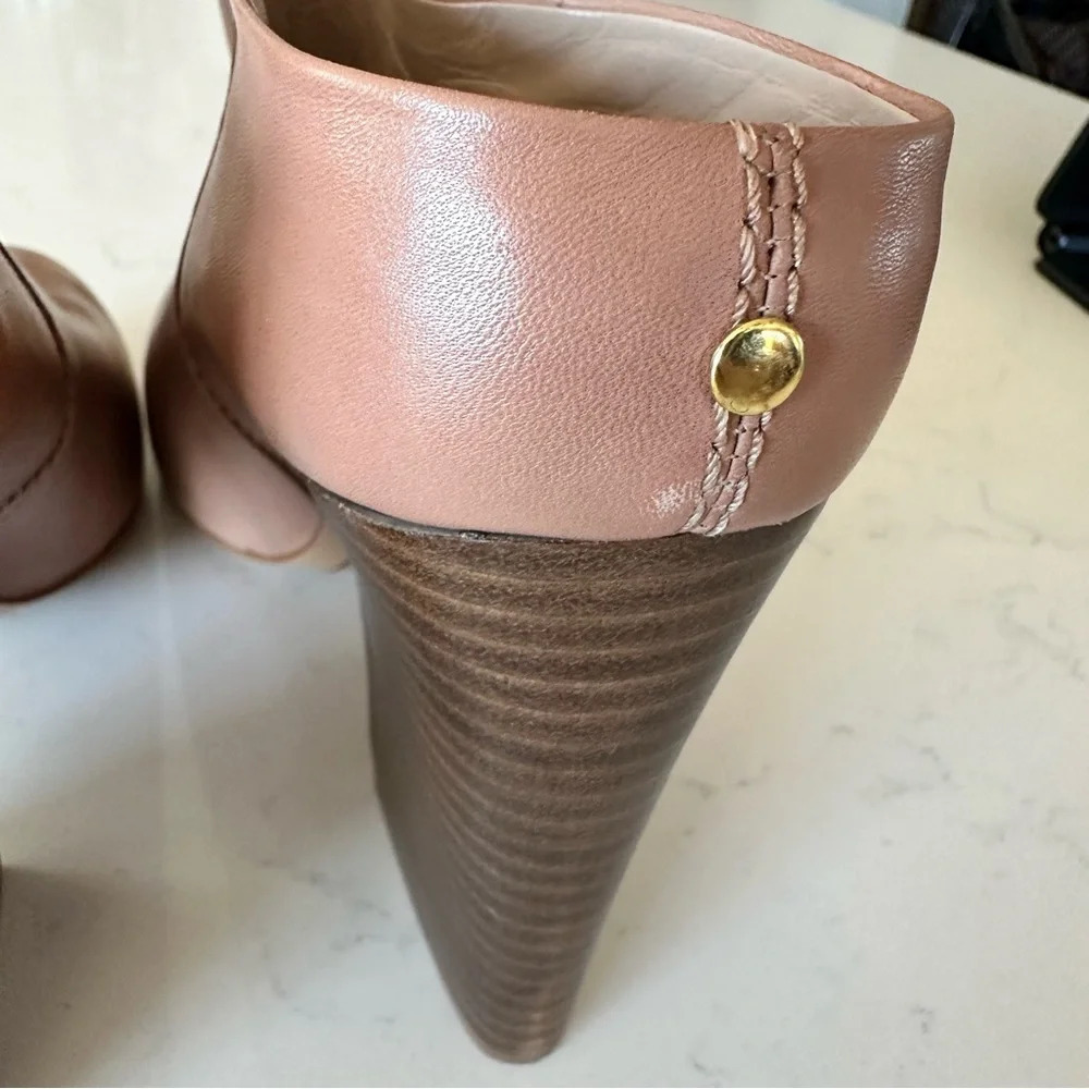 Pour La Victoire Leather Eda Mule Booties Size: 9.5 - Picture 5 of 10